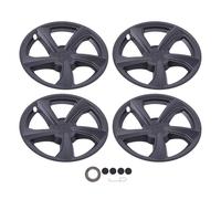 Ausla Tapa de Cubo de Rueda de 19 Pulgadas, 4PCS Ajuste a Presión Cubiertas de Repuesto Mate Negras, Compatible con Y 2025-2026 Neumáticos R19.