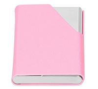 Ausla Tarjetero de Visita Estuche para Tarjetas de Visita de Acero Inoxidable con Capacidad para 15 a 20 Tarjetas 9,5 X 6 X 1,5 Cm Organizador de Bolsillo Delgado para Oficinas Ventas Reuniones (007