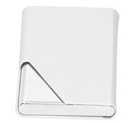 Ausla Tarjetero de Visita Estuche para Tarjetas de Visita de Acero Inoxidable con Capacidad para 15 a 20 Tarjetas 9,5 X 6 X 1,5 Cm Organizador de Bolsillo Delgado para Oficinas Ventas Reuniones (007