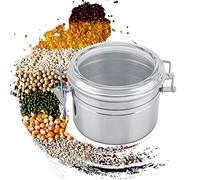 Ausla Tarro de café de Acero Inoxidable, Recipiente para café con Sellado Al Vacío, Almacenamiento con Anillo de Sellado para Granos, té, Azúcar, Nueces, frescura. (Pequeño)