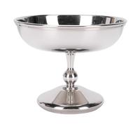 Ausla Tazón de Helado de Acero Inoxidable Tazón de Postre Taza con Cucharas para Ensalada de Yogurt Congelada Fruta de Buding de Budín (2401-2)