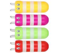 Ausla Tejedor de Cuerda de Abeja, Juego de 4 Tejedores de Carrete de Plástico, Herramienta para Tejer Cordón Fácil de Doblar y que Ahorra Tiempo para Patrones 3D, Hebillas, Muñecas Lindas y Amantes