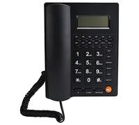 Ausla Teléfono Fijo con Botón Grande, Teléfono con Cable para Personas Mayores, Llamadas Manos Libres, Identificador de Llamadas, Táctil de Soporte para Personas Mayores