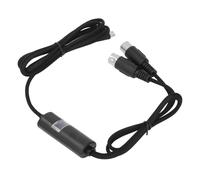 Ausla Tipo C Un Convertidor de Cable de Transmisión Rápido MIDI Convertir 5 Pies para El Teclado de Música El Piano Conecta Eficientemente El Tipo C Al Adaptador MIDI de 5 Pin para Músicos y