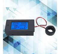 Ausla TSPZEM 061 Medidor de CA Digital ABS LCD Medidor de Energía Digital 80 a 260VAC 0 a 100A 22KW Función de Reinicio de Alarma de Potencia con Retroiluminación para Electricistas de Taller en el