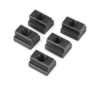 Ausla Tuercas Deslizantes en T M10, 5 Piezas, Bloque de Tuerca Martillo de Acero 45, Negro