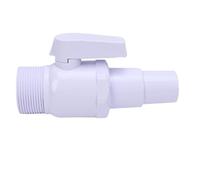 Ausla Válvula de Bola de 2 Vías para Filtro de Piscina, Material ABS, Máxima e Flujo, Adecuada para Filtro, Conector MIP de 1,5 Pulgadas, Uso en Piscina sobre el Suelo