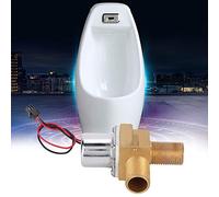 Ausla Válvula Solenoide con Sensor de Urinario de Baño, Construcción de Cobre, Compatible con 6 V, Rendimiento Confiable para Urinarios e Inodoros (A Válvula de filamento de 90 grados para urinario)