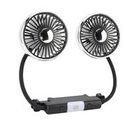 Ausla Ventilador de Automóvil USB Máximo Enfriamiento, Ventilador de Asiento Trasero Rotativo de 360 ° de 360 ° con Potente 3 Velocidad para Sedán de Vehículo SUV RV, Seguro y Confiable, Carga