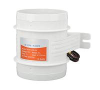 Ausla Ventilador de Ventilador en Línea de 4 Pulgadas Blower de Aire Marino de 12 V con 5 Hojas Motor a Prueba de Corrosión de Concha para la Sala de Máquinas de Yates de Botes de Vehículos