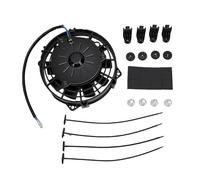 Ausla Ventilador Eléctrico de Refrigeración para Radiador de 156 Mm, Ventilador Delgado de Alto Rendimiento de 80 W 12 V con Diseño de Aspas Rectas para la Refrigeración del Motor del