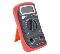 Ausla Voltímetro Multímetro Digital, Probador de Voltaje Multímetro Digital Retroiluminado LCD, Rango de 200 MV a 600 V, Soporte Plegable con Estuche Antideslizante, para Electricistas Pruebas