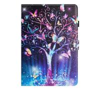 Auslbin Colorido Pu Lenovo Idea Tab Pro 12.7" 2025 TB-373FU TB-375FC Hermoso de Patrón Funda Fundas de Tableta con Función de Soporte Adecuada para Películas Chat de Video Chat (CH)Árbol de mariposas