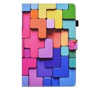 Auslbin Colorido PU Lenovo Idea Tab Pro 12.7" 2025 TB-373FU TB-375FC Hermoso de Patrón Funda Fundas de Tableta con Función de Soporte Adecuada para Películas Chat de Video Chat (CH) Bloques