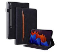 Auslbin - Cover per Samsung Galaxy Tab S7 / S8 11 Pulgadas (SM-T870/T875) 2020 / (SM-X700 / X706) 2022 Custodia Pelle PU Case con Funzione Stand,Negro