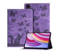 Auslbin en Relieve Funda Compatible con Xiaomi Redmi Pad Pro 12.1, Funda Retro para Tableta de Cuero PU para Xiaomi Poco Pad, Púrpura