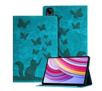 Auslbin en Relieve Funda Compatible con Xiaomi Redmi Pad Pro 12.1, Funda Retro para Tableta de Cuero PU para Xiaomi Poco Pad, Verde