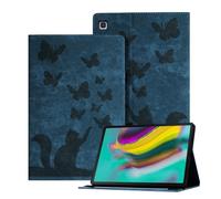 Auslbin en Relieve Samsung Tab S5e Funda 2019, Funda Retro para Tableta de Cuero PU para Samsung Galaxy Tab S5e (2019) 10.5" / T720, Azul