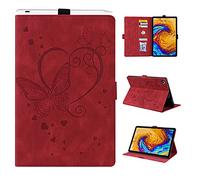 Auslbin Funda Lenovo Tab M10 FHD Plus 2ª Generación,Funda de Cuero PU con Función Auto-Reposo/Activación,Funda Compatible Lenovo Tab M10 FHD Plus 10.3 Pulgadas TB-X606X/X606F,Rojo