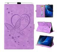 Auslbin Funda para Galaxy Tab A6 10.1 2016,Funda de Cuero PU con Función Auto-Reposo/Activación,Funda Compatible Samsung Galaxy Tab A6 10.1 Pulgadas SM-T580/SM-T585,Morado