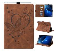 Auslbin Funda para Galaxy Tab A6 10.1 2016,Funda de Cuero PU con Función Auto-Reposo/Activación,Funda Compatible Samsung Galaxy Tab A6 10.1 Pulgadas SM-T580/SM-T585,Marrón