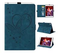 Auslbin Funda para iPad 9.7 2018/2017 (6ª/5ª Generación),iPad Air 2/iPad Air/iPad Pro 9.7,Funda de Cuero PU con Función Auto-Reposo/Activación,Funda Compatible iPad Air 2,Azul
