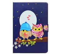 Auslbin Funda para iPad Mini 5/Mini 4/Mini 3/Mini 2/Mini 1 Tablet,Ultra Slim PU Cuero Funda Flip Casos con Función de Soporte,con Auto Estela/Sueño y Ranuras de Tarjetas,Dos Búho