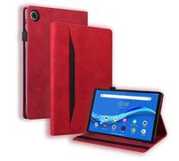 Auslbin Funda para Lenovo Tab M10 FHD Plus 10.3 Pulgadas TB-X606X/TB-X606F,Estuche de Tableta de con Soporte para lápiz/Función Auto Sueño Estela/Función de Soporte,Rojo