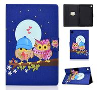 Auslbin Funda para Lenovo Tab M10 FHD Plus 10.3 Pulgadas TB-X606X/TB-X606F Tablet,con Auto Estela/Sueño Función del Soporte y Ranuras de Tarjetas,Dos Búho