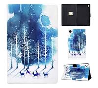 Auslbin Funda para Lenovo Tab M10 FHD Plus 10.3 Pulgadas TB-X606X/TB-X606F Tablet,con Auto Estela/Sueño Función del Soporte y Ranuras de Tarjetas,Ciervo Morado