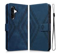 Auslbin Funda para Samsung Galaxy A56 5G 6.7 con Función Atril Fundas Material Protector de PU Integral Antiarañazos y Anticaídas Móvil Azul