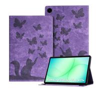 Auslbin Funda para Samsung Galaxy Tab A11+/A11 Plus 11 Pulgadas 2025 SM-X230 SM-X235 SM-X236B Funda Ultra Slim PU Folio Soporte Protectora Tableta Visualización Multiángulo con Soporte Pencil Púrpura