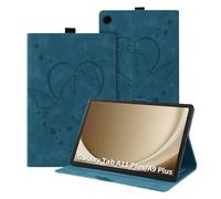 Auslbin Funda para Samsung Galaxy Tab A11+/A11 Plus 11 Pulgadas 2025 SM-X230 SM-X235 SM-X236B Ultra Slim PU Protectora Tableta Carcasa Cover con Función Atril con Soporte Pencil Azul