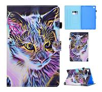 Auslbin Funda para Samsung Galaxy Tab A7 10.4 Pulgadas 2020 Carcasa Cuero PU con Función de Soporte Protección Caso para Tableta Samsung Galaxy Tab A7 10.4" SM-T500/T505/T507,Gato