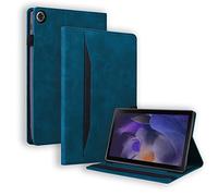 Auslbin Funda para Samsung Galaxy Tab A8 10.5 Pulgadas SM-X205/X200 2021 Protección de Esquina Carcasa de Cuero Sintético con Bolsillo Función de Soporte(Azul)