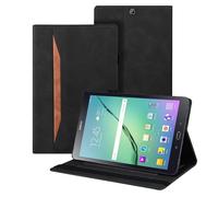 Auslbin Funda para Samsung Galaxy Tab S2 9.7 Pulgadas (SM-T810/T815/T815/T819) Protección de Esquina Carcasa de Cuero Sintético con Función de Soporte (Negro)