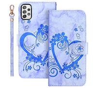 Auslbin Funda Samsung Galaxy A53 5G Soporte Plegable Flip Case de Ranuras Tarjetas Magnético Protector PU Cuero con Tapa Carcasa para Samsung Galaxy A53 5G (Azul)