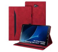 Auslbin Galaxy Tab A6 2016 10.1 Pulgadas Funda,Estuche de Tableta de con Soporte para lápiz/Función Auto Sueño Estela/Función de Soporte,Funda para Samsung Galaxy Tab A6 10.1(SM-T580/SM-T585),Rojo