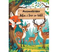 Ausmalbilder Natur & Tiere im Wald
