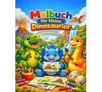 Ausmalbuch für kleine Dinos: Malbuch für Kinder ab 3 Jahren - große Dinosaurier-Motive zum Ausmalen, Fördert Kreativität & Konzentration