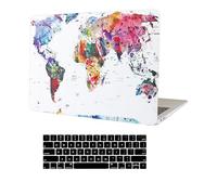 AUSMIX Compatible con MacBook Air de 13 pulgadas Funda 2021 2020 2019 2018 Release A2337 M1 A2179 A1932, funda rígida de plástico para portátil + funda protectora para teclado, tarjetas