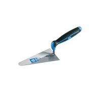 AUSONIA - 40011 Paleta de albañil Punta Cuadrada inoxydable con Mango Mango de Goma Bimaterial 14 cm