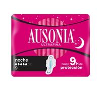 Ausonia Airdry compresa alas noche 9uds