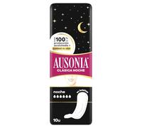 Ausonia Classic Noche Compresas sin alas, 10x8 Unidades, compresas