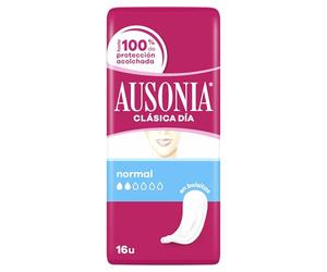 Ausonia Classic Normal Compresas sin alas, 16 Unidades, compresas