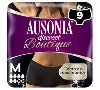 Ausonia Discreet Braguitas Para Pérdidas De Orina Plus, Bloquea Olores Y La Humedad En Segundos, Evita Fugas, Talla M X9