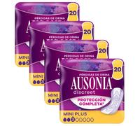 Ausonia Discreet Compresa Mini Plus Pérdidas Orina Mujer 4x20 uds