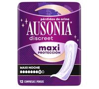 Ausonia Discreet Compresas Maxi Protección Noche 12 uds