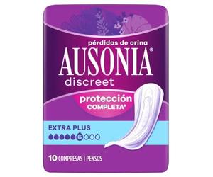 Ausonia Discreet Extra Plus Compresa Pérdidas Orina Mujer 10 uds