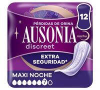 Ausonia Discreet Compresas Maxi Noche Pérdidas Orina Mujer 12 uds